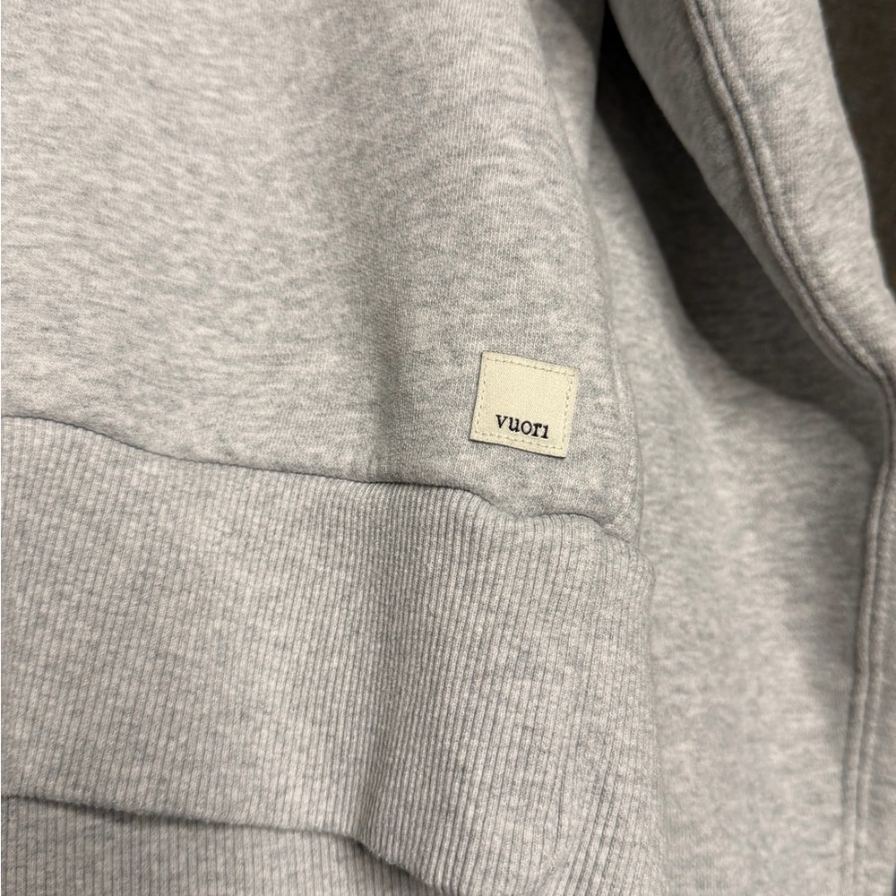 Vuori Restore Half Zip Hoodie Light Heather Grey - Picture 6 of 8